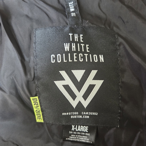 Burton Kids Jacket in Blue and Gray Stripes Size XL 14-16 - Picture 9 of 9